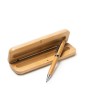 stylo + étui en bambou BODONI