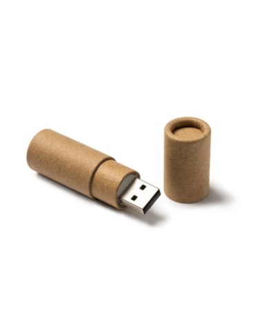 Clé USB cylindrique carton recyclé VIKEN